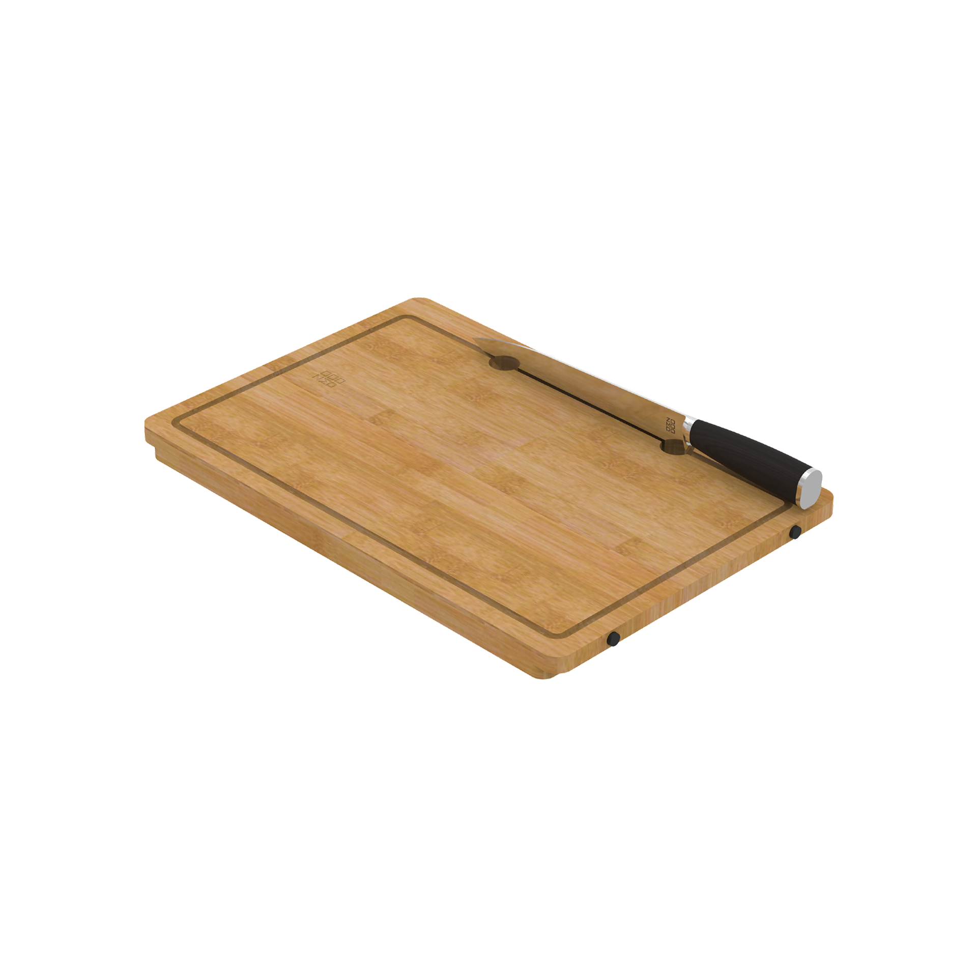 Bamboo Board + Knife Set