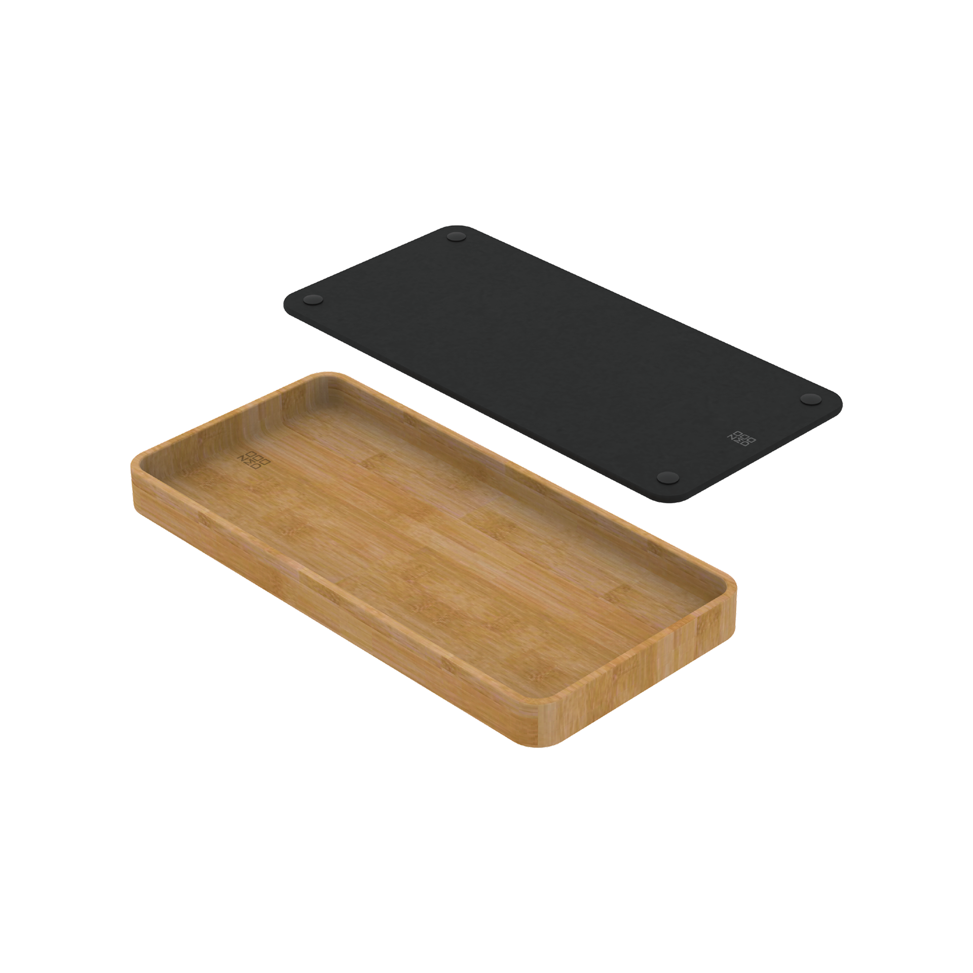 Fibre-Rock® + Bamboo Tray Set