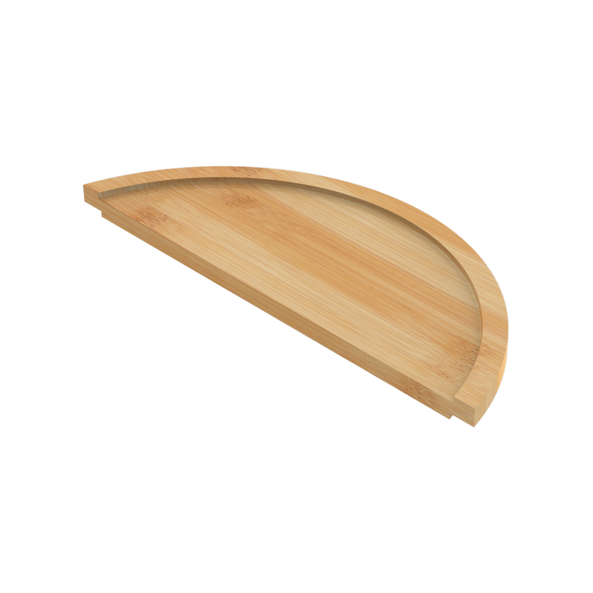 Bamboo Round Basin Tray