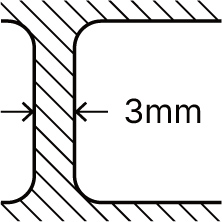 Zomodo's thinnest 3mm dropped bridge