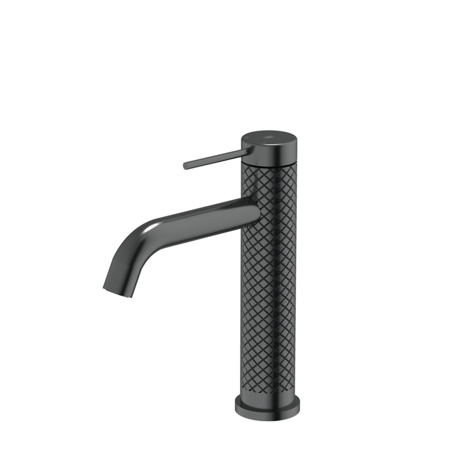 Short Basin Tap (Knurled Body)