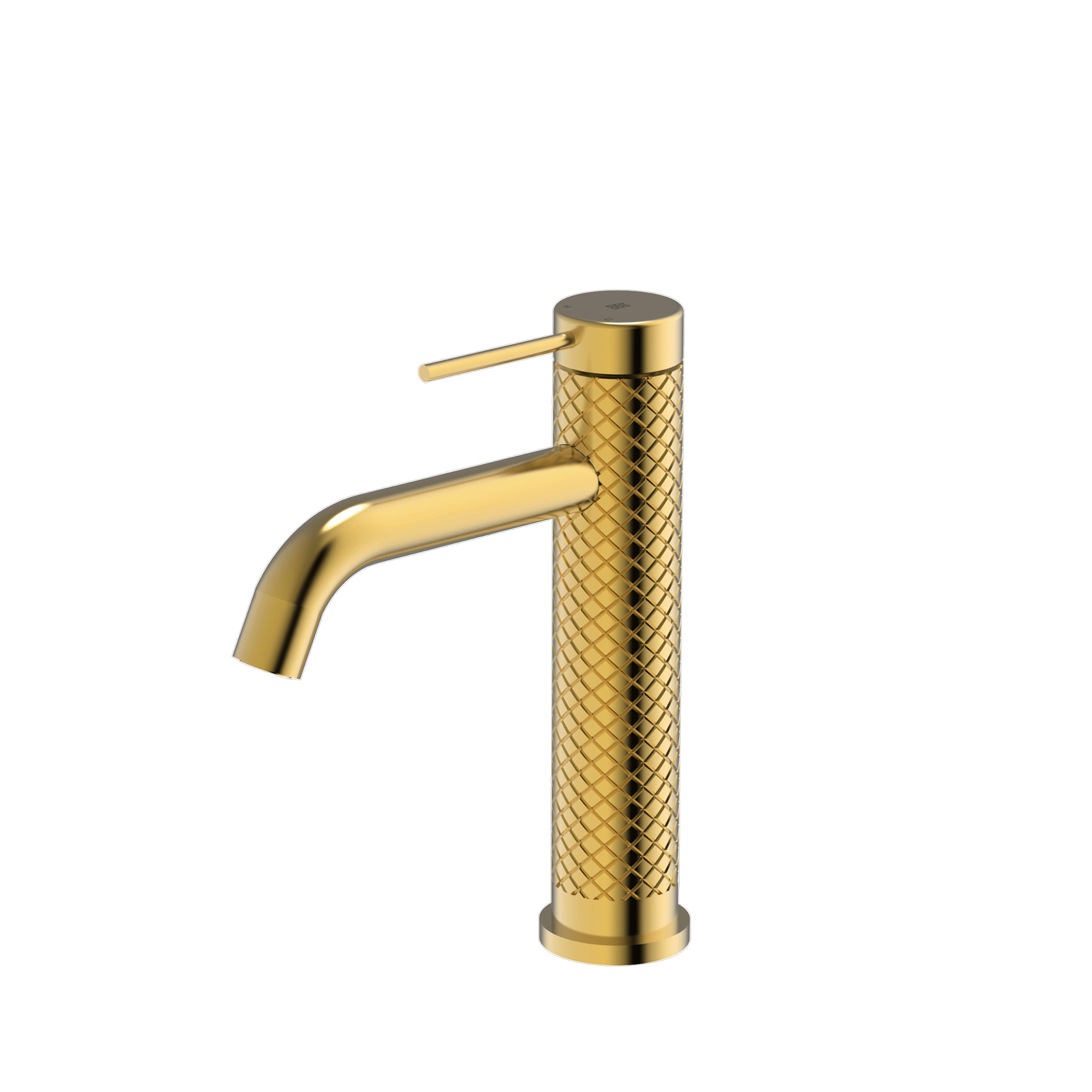 Short Basin Tap (Knurled Body)