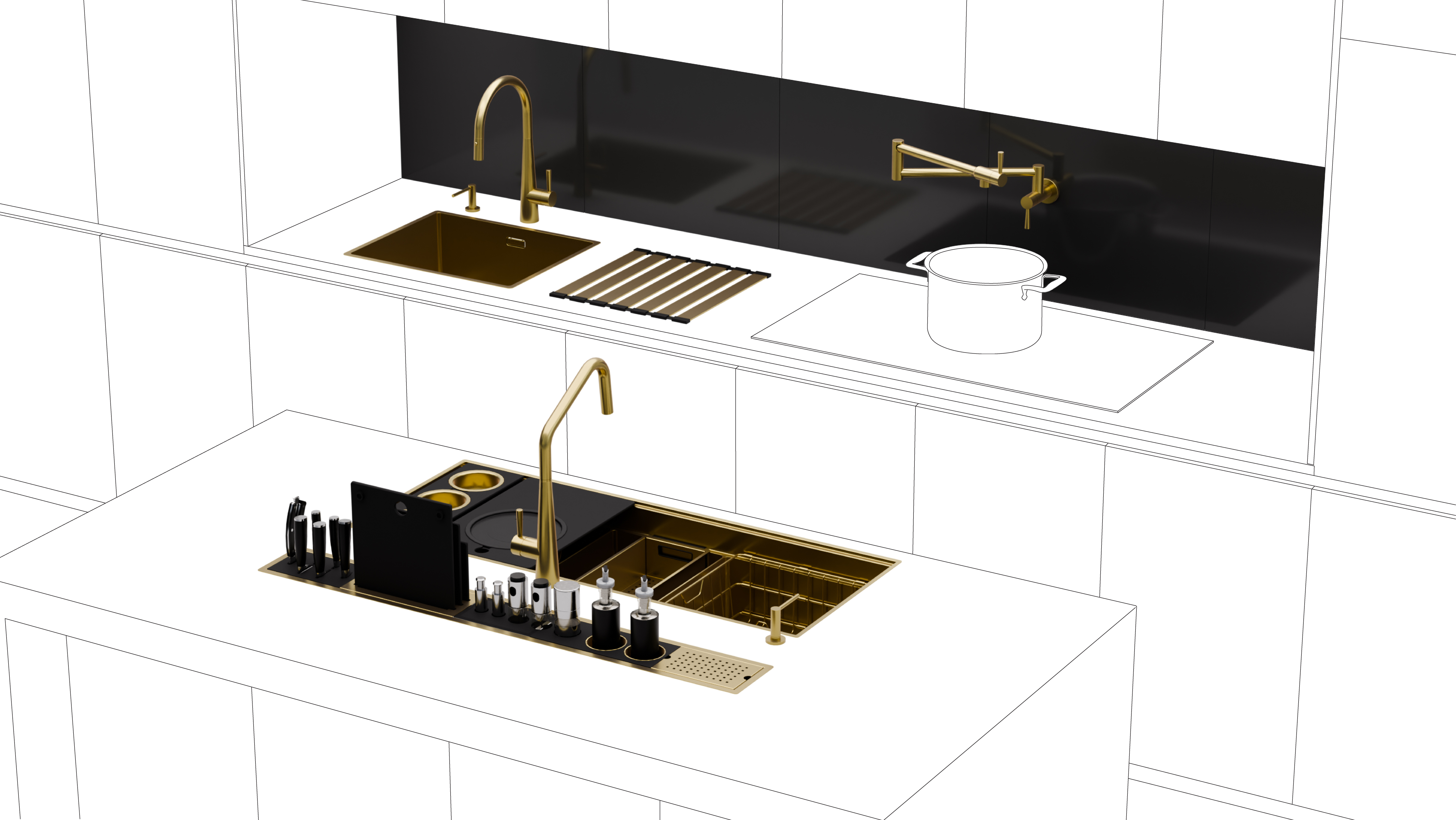 Kitchen Scene Brushed EG.